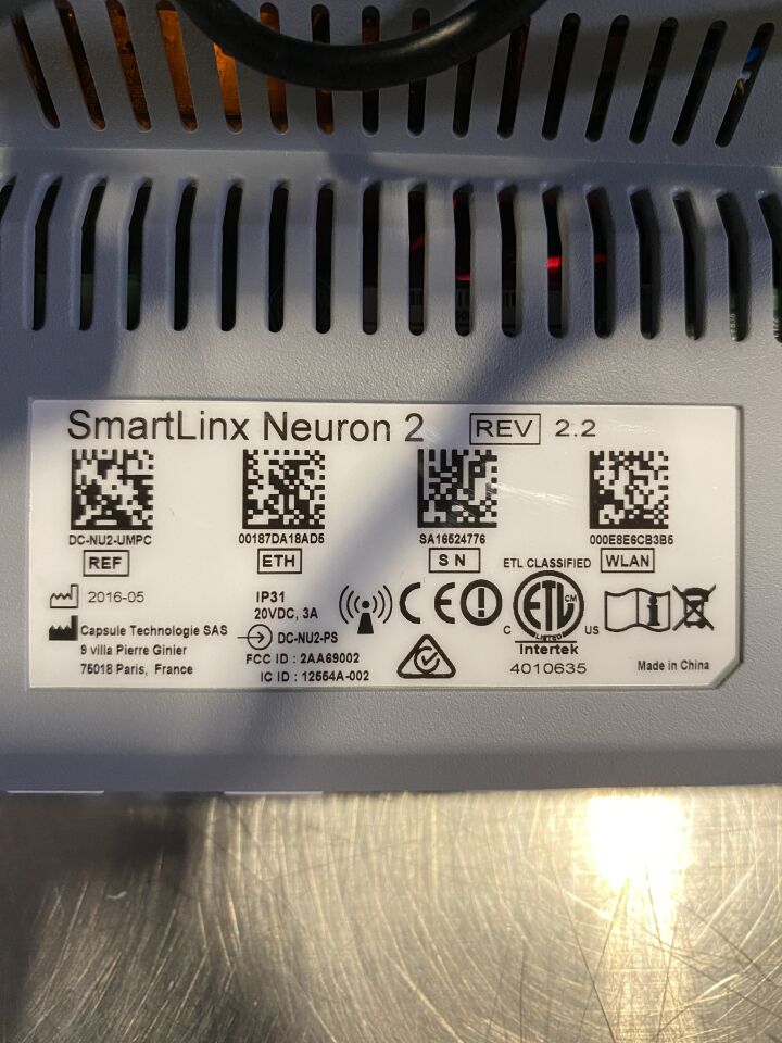 CAPSULE TECHNOLOGIES SmartLinx Neuron 2 Monitor