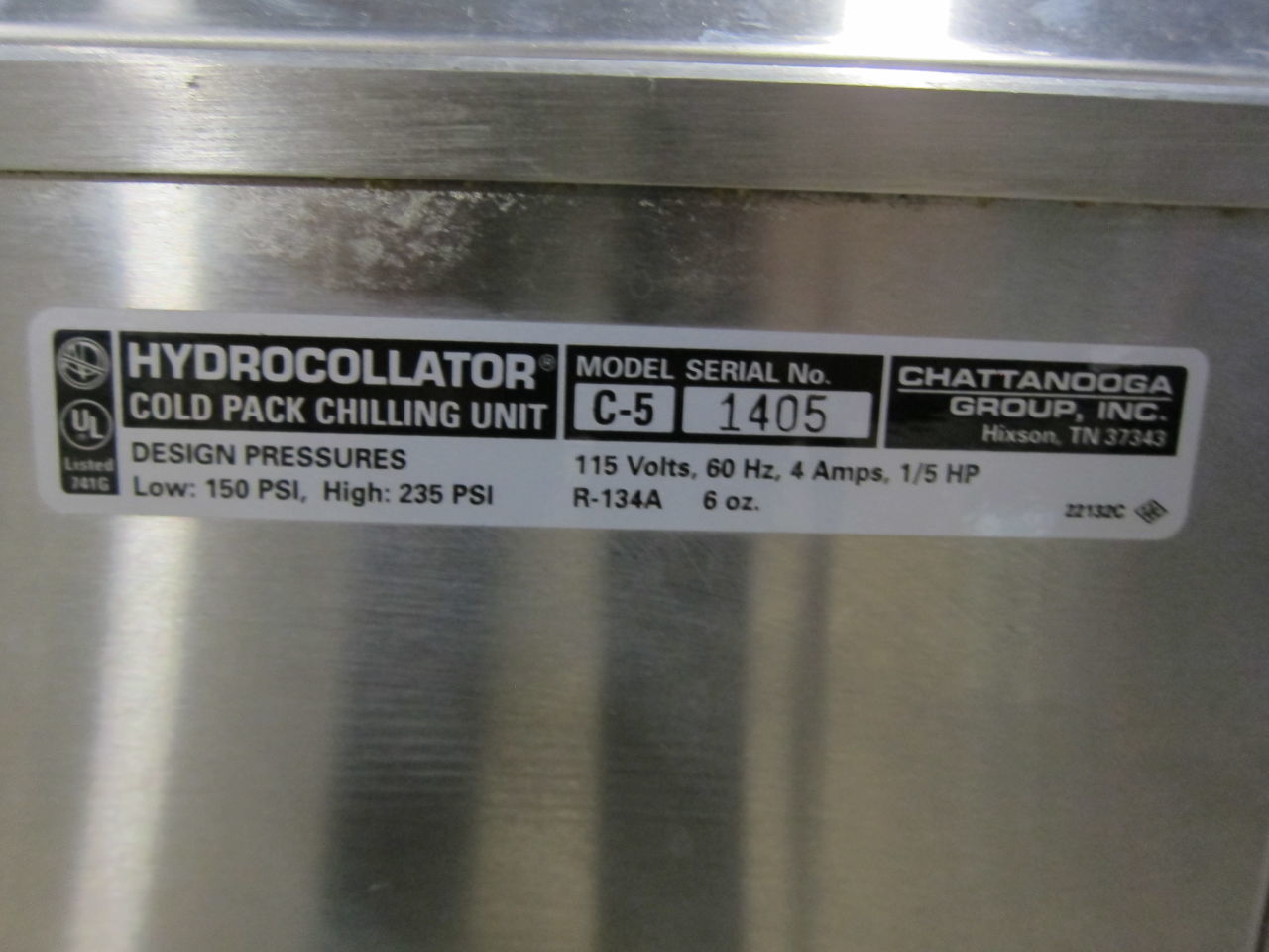 CHATTANOOGA GROUP C-5 Hydrocollator