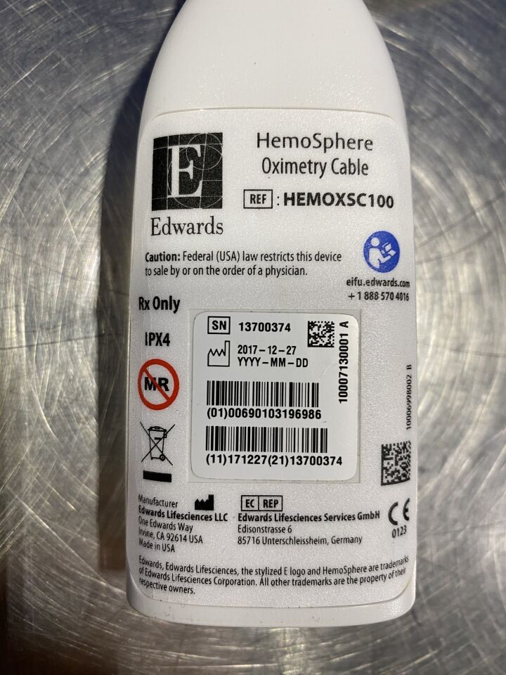 EDWARDS Hemosphere HEMOXSC100 - SPO2 Probe