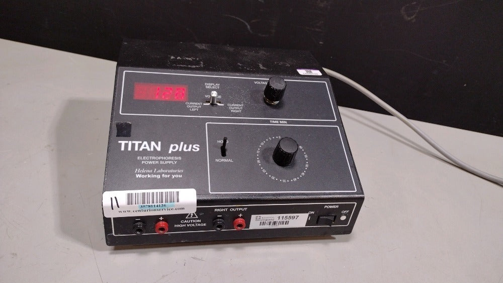 LOT #372 HELENA LABORATORIES TITAN PLUS ELECTROPHORESIS POWER SUPPLY