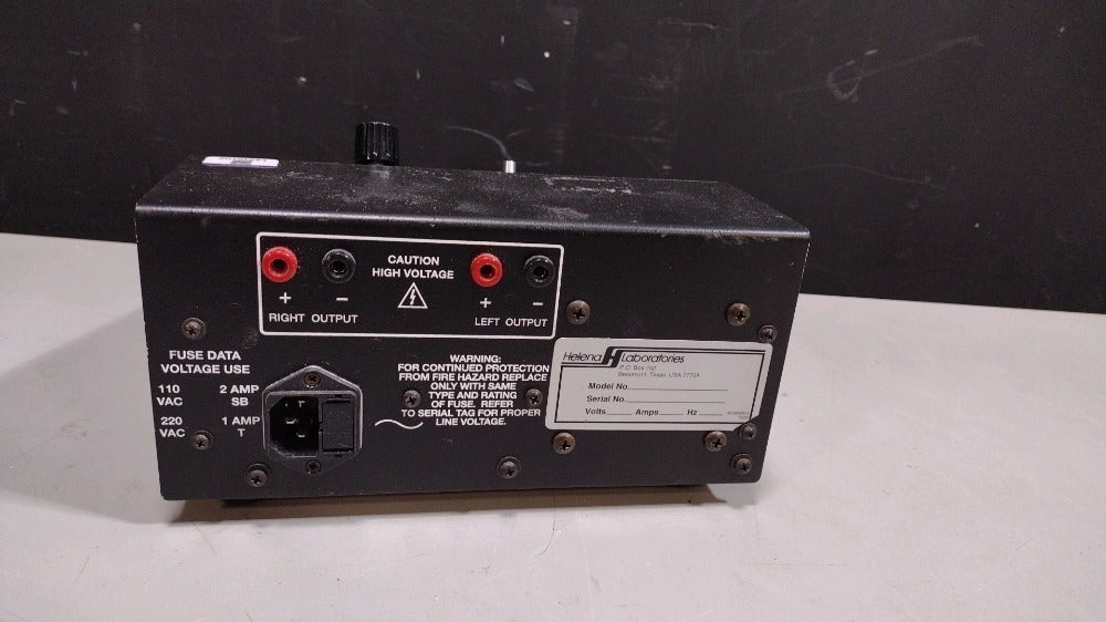 LOT #372 HELENA LABORATORIES TITAN PLUS ELECTROPHORESIS POWER SUPPLY