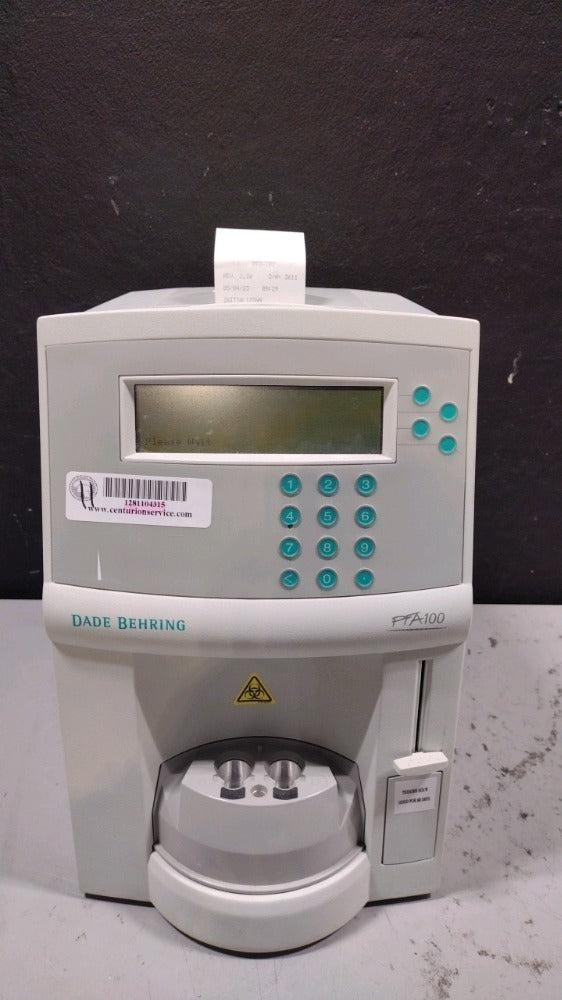 LOT #800A DADE BEHRING PFA 100 LAB ANALYZER