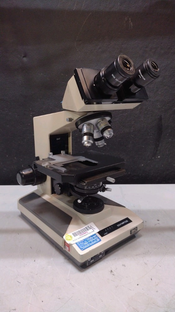 OLYMPUS BH-2 LAB MICROSCOPE WITH 3 OBJECTIVES