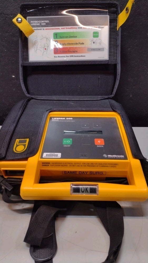 LOT #3016 MEDTRONIC/PHYSIO-CONTROL LIFEPAK 500 BIPHASIC AED