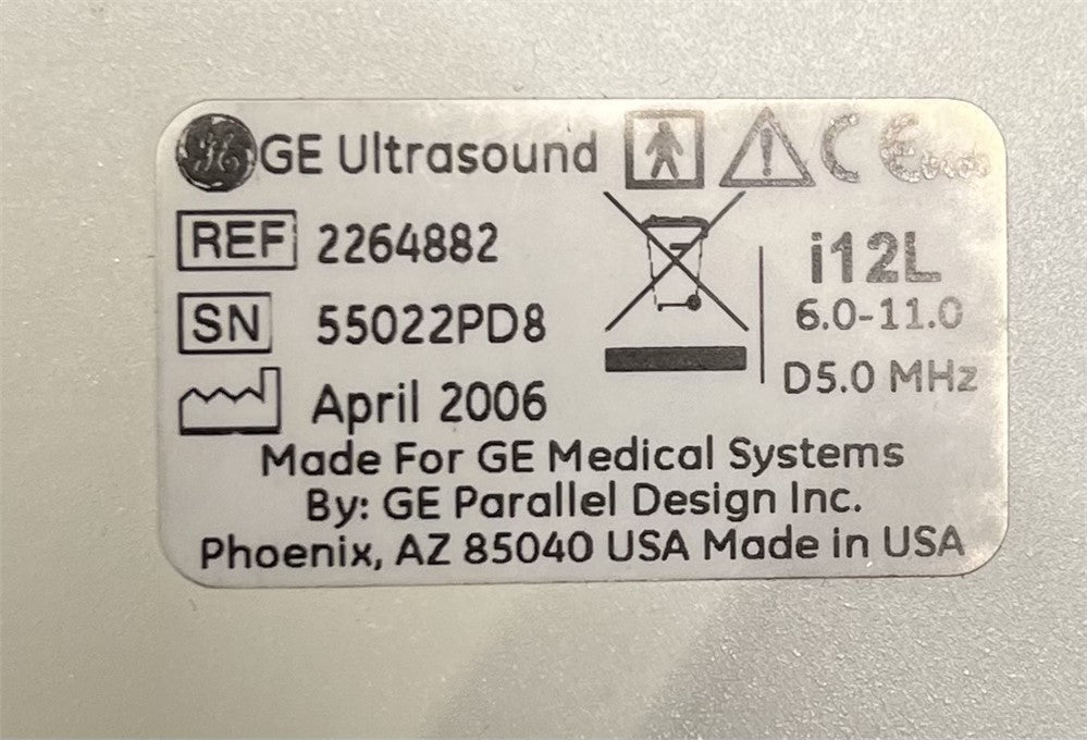 GE Medical I12L Ultrasound Probe