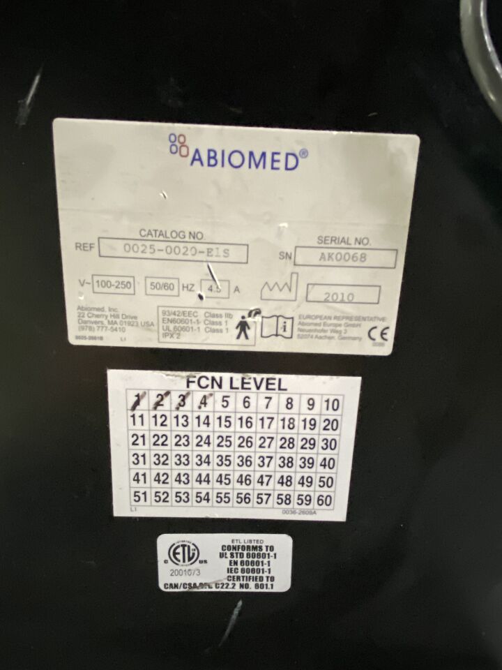 ABIOMED 0025-020-E1S Power Adapter for Heart Pump