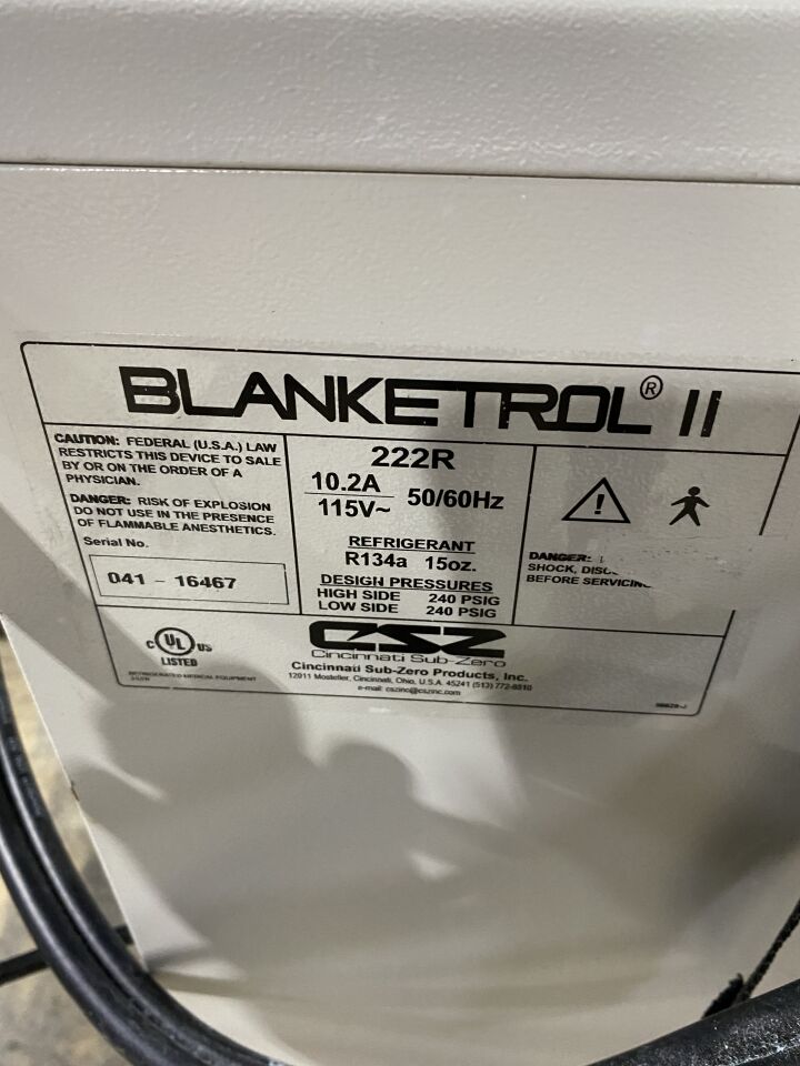 CINCINNATI SUB-ZERO Blanketrol II Hypothermia Unit