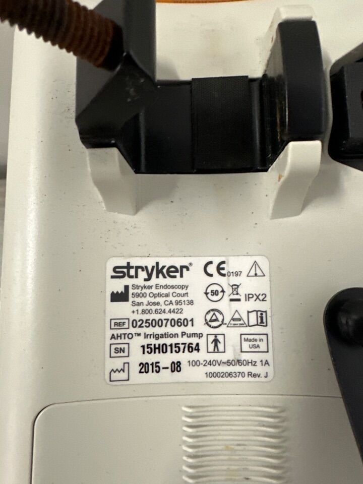 STRYKER AHTO 250-070-601 Irrigation Pump