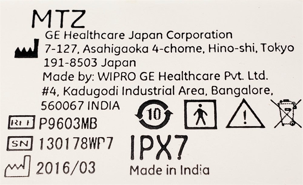 GE Medical MTZ Transducer