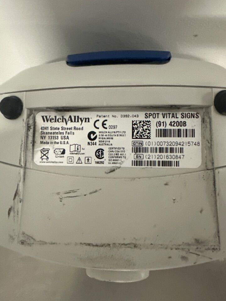 4200B SPOT VITAL SIGNS Welch Allyn BP Monitor