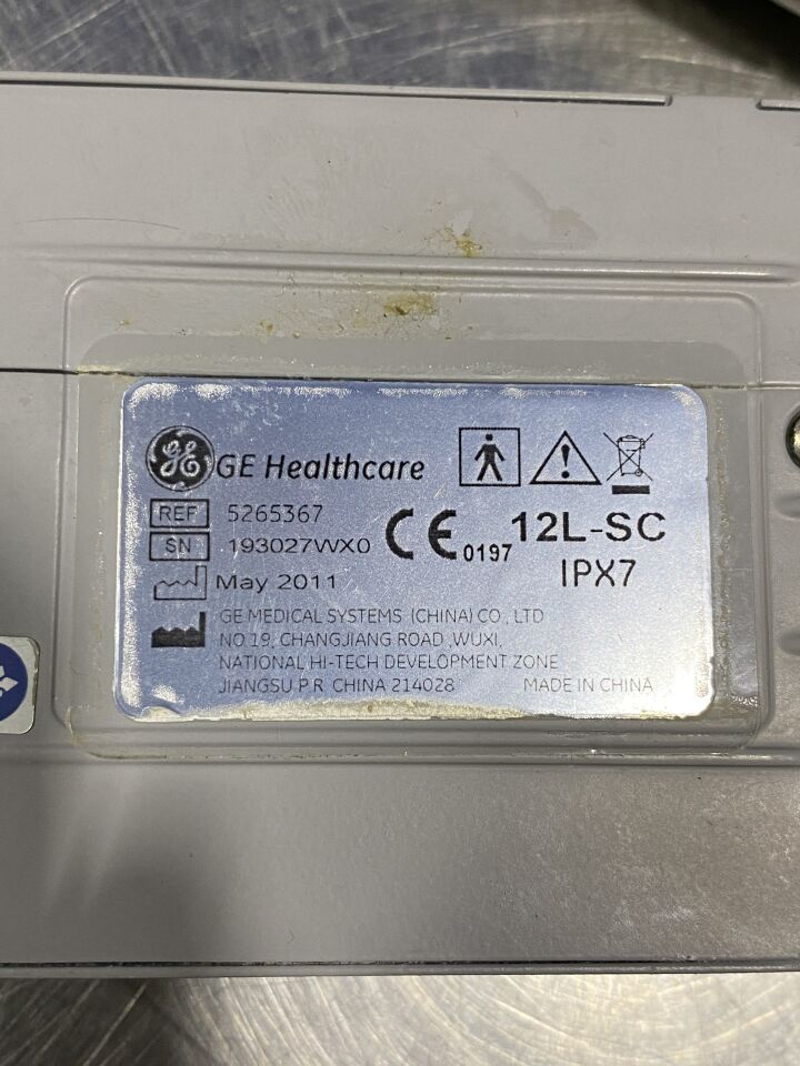 GE 12L 5265367 Ultrasound Transducer