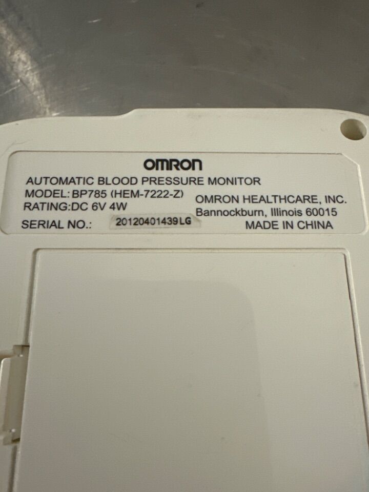 OMRON BP785 Automatic BP Monitor