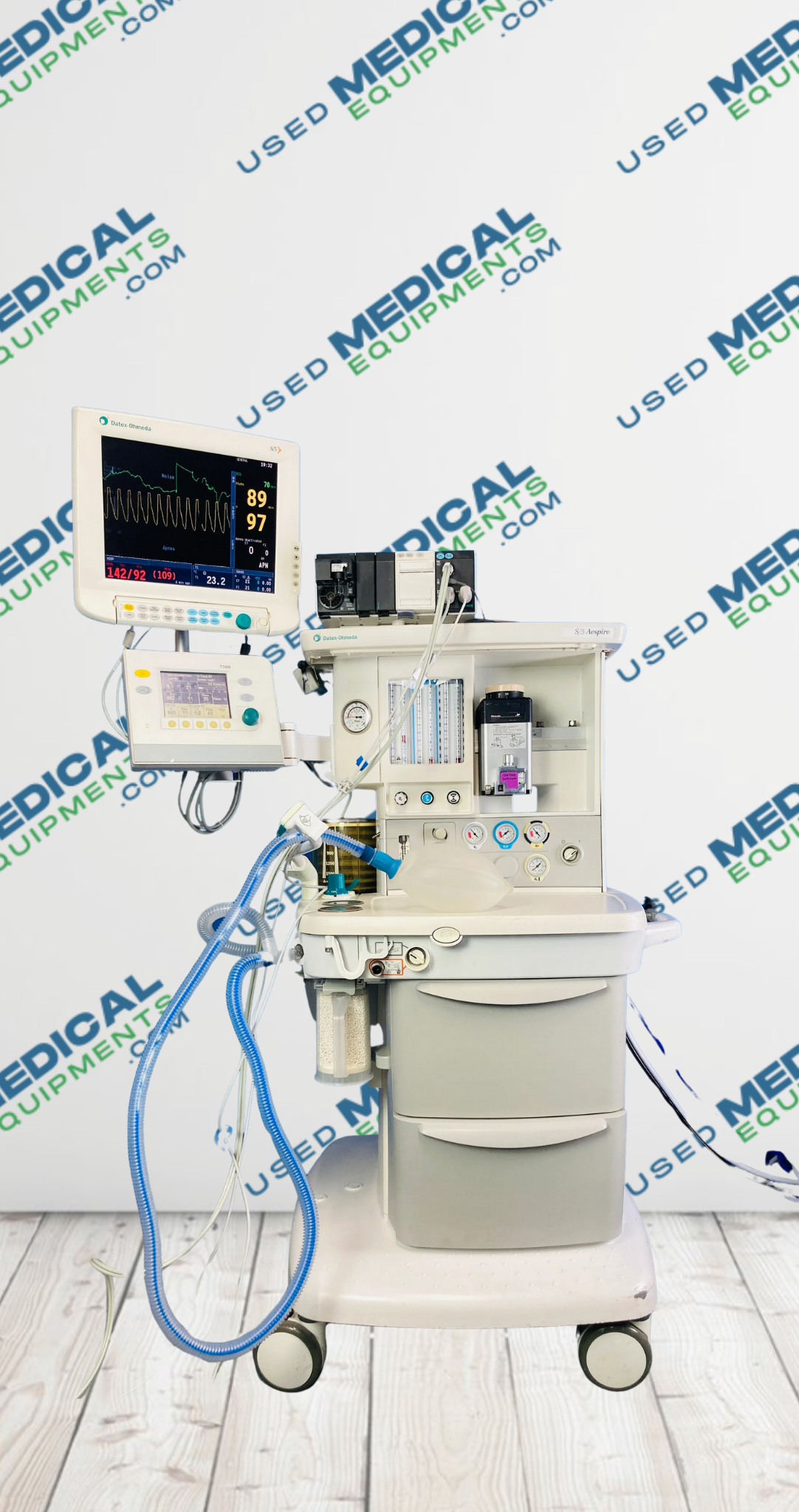 GE Datex Ohmeda Aespire 7100 Anesthesia Machine w/ GE B40 Anesthesia Monitor