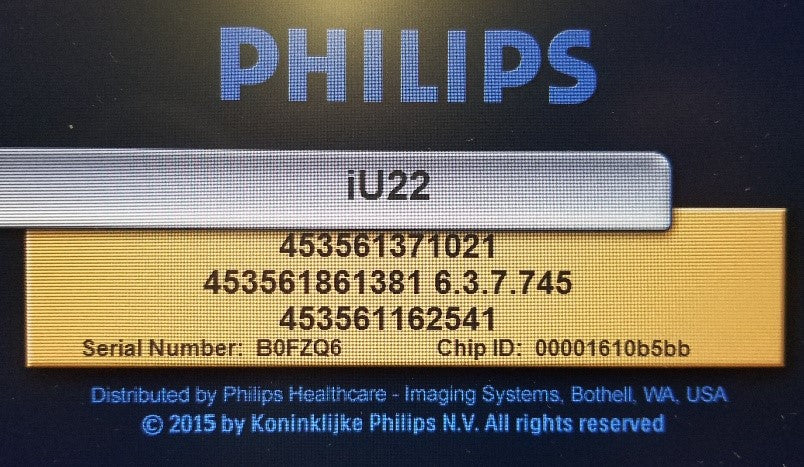 Philips IU 22 Ultrasound