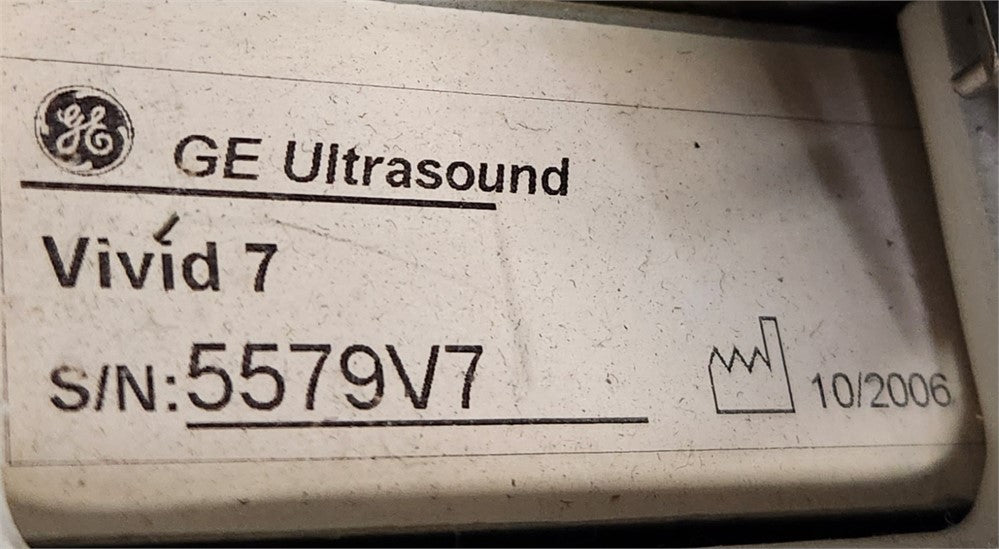 GE Medical Vivid 7 Ultrasound