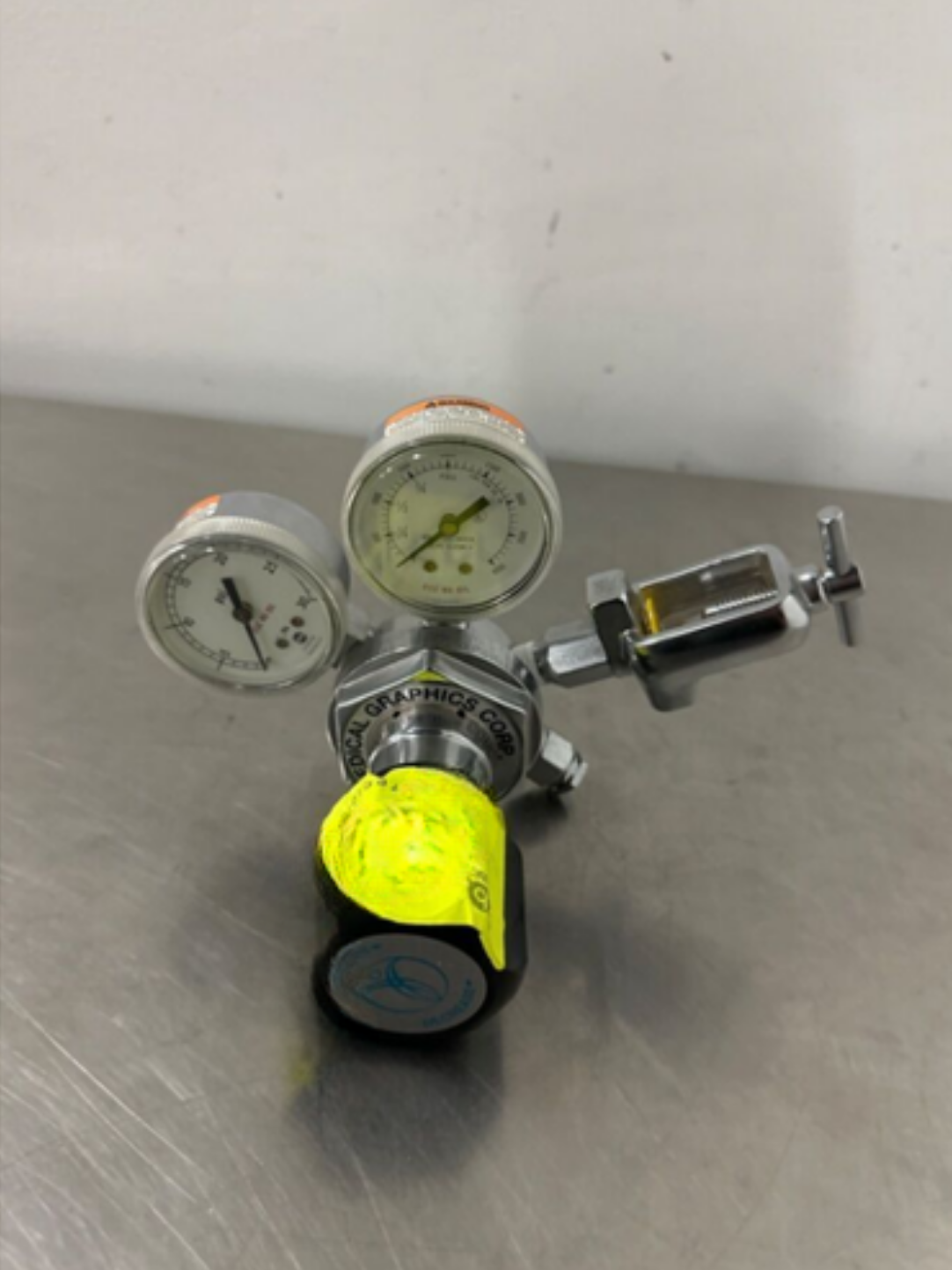 MEDICAL GRAPHICS 1850 Gas Regulator Oxygen Tank