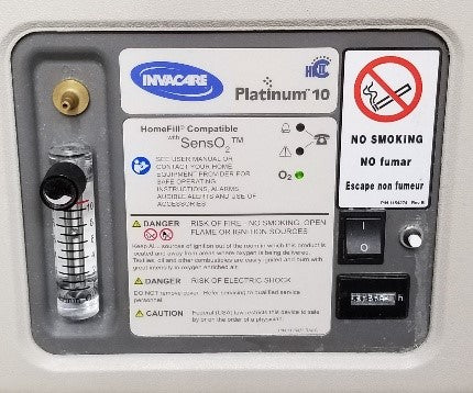 Invacare Platinum 10 Oxygen Concentrator